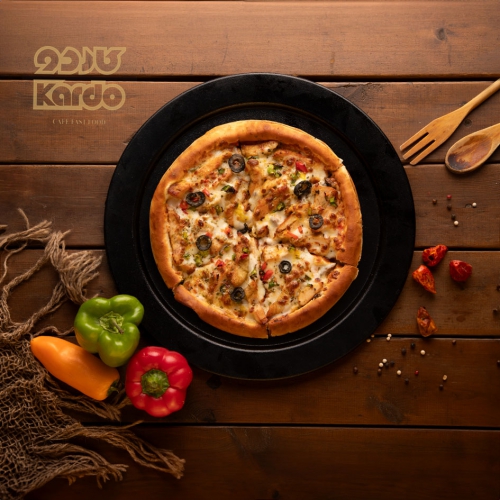  عکس پيتزا مرغ و قارچ